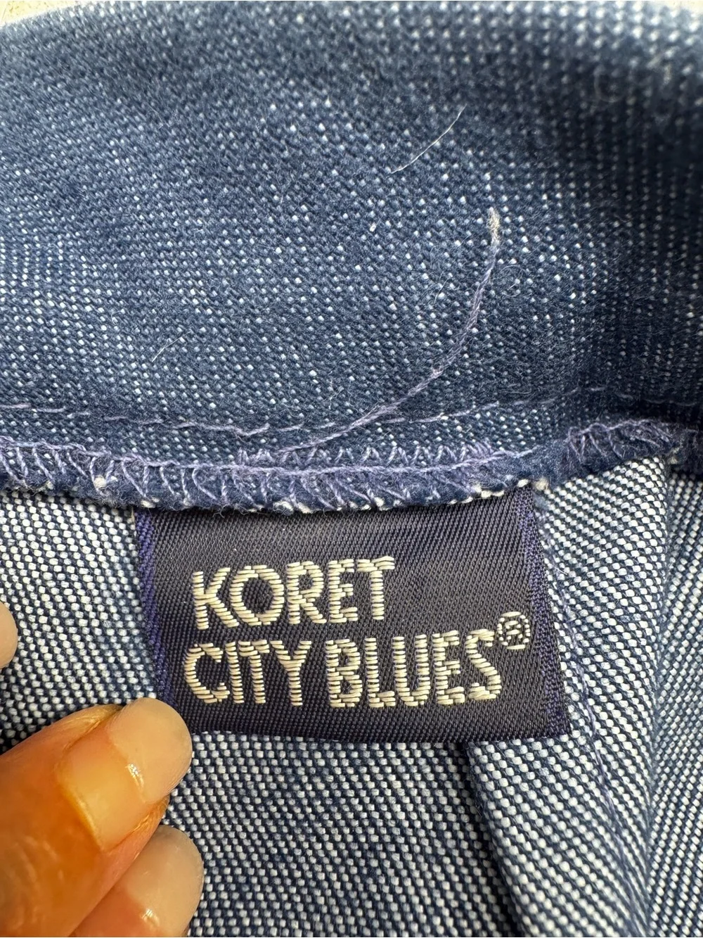 Vintage Koret City Blues Jean Classic A-Line Navy Denim Skirt